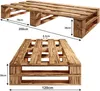 Lermowood Palettenbett M2 120 x 200 cm Geflammt, Erhöhte Produktbild-Vorschau 3