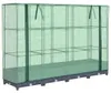vidaXL Letto rialzato con copertura in rattan 160x40x123 cm Anteprima dell’immagine prodotto 1