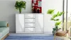 Kommode mit 4 Schubladen 2 Schränke 120cm Klamotenschrank Produktbild-Vorschau 2