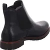 A black leather Chelsea boot is shown from the side and back against a white background. Produktbild-Vorschau