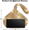 Topchances Damen Abend Party Strass Satin Plissee Abend Produktbild-Vorschau 4