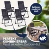 CASARIA® Gartenstühle 4er Set Klappbar 6-fach Verstellbar Produktbild-Vorschau 6