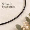 Metallring schwarz, Schwarz, Ø 30 cm – Nahaufnahme der Oberfläche Produktbild-Vorschau