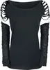 Gothicana by EMP Damen schwarzes Langarmshirt mit Produktbild-Vorschau 3