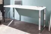 Moderner Schreibtisch WHITE DESK 140cm weiß Hochglanz Produktbild-Vorschau 2