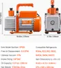 A collage of images and text showing a vacuum pump and its specifications. Náhľad obrázku produktu