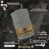 Baumwollkordel mit einem Kern 100m 3mm Dunkelgrau | Produktbild-Vorschau 2