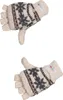 Handschuh mit Klappe und Norweger Muster Thinsulate für Produktbild-Vorschau 1