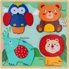 DŘEVĚNÉ dětské puzzle, VELKÉ vzdělávací puzzle, 4 zvířecí Náhled obrázku produktu 3