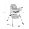 K IKIDO Chaise haute bébé, chaise haute pour enfant 3en1, Voir les images du produit 9