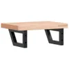 vidaXL Waschbeckenregal Wandmontage Stahl und Massivholz Produktbild-Vorschau 6