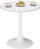A white round table with a pedestal base, set with two cups of coffee and a bowl of fruit. Anteprima dell’immagine prodotto
