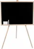 A black chalkboard on a wooden easel with a piece of chalk and an eraser. Náhľad obrázku produktu