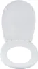 A white toilet seat and lid are shown from a top-down view against a white background. Produktbild-Vorschau