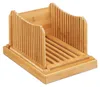 Tagliere affettatrice per pane manuale in bambù con vassoio Anteprima dell’immagine prodotto 10