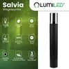 LUMILED Wegeleuchte Außen Pollerleuchte Rauchglas 60cm IP54 Produktbild-Vorschau 2