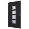 vidaXL Drzwi wejściowe antracyt 98x208 cm PVC Podgląd zdjęcia produktu 3