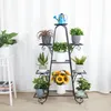 Kovový stojan na květiny 9 pater 90×22×121,5 cm – regál na Náhled obrázku produktu 8