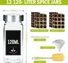 UISEBRT 12er Set Gewürzgläser mit Deckel - Vorratsgläser Produktbild-Vorschau 2