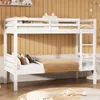 Etagenbett für Kinder 90x200 cm Weiß aus  Kiefernholz mit Produktbild-Vorschau 8