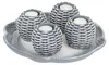 Relaxdays Kerzen Deko, Set mit Dekotablett, 4 Produktbild-Vorschau 7