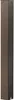 A close-up, full-length view of a metal mailbox post. Voir les images du produit