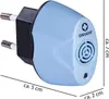 A light blue plug-in device with dimensions indicated. Produktbild-Vorschau