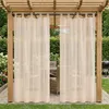 Outdoor Vorhang Wetterfest Wasserdicht Transparent Voile Produktbild-Vorschau 1
