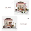 Puppenhaus Miniatur DIY Mini Haus Kit mit LED-Leuchten und Produktbild-Vorschau 6
