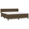 Boxspringbett mit Matratze Dunkelbraun 160x200 cm Stoff Produktbild-Vorschau 1