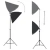 vidaXL Fotostudio-Set mit Softboxen und Hintergrundsystem Produktbild-Vorschau 2