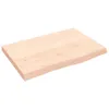Tischplatte 60x40x(2-4) cm Massivholz Eiche Unbehandelt Produktbild-Vorschau 1