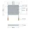 DEOS Nerezový rošt s nastavitelnou šířkou 50-70x42cm Náhled obrázku produktu 2