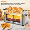 FATABETA 4-Scheiben Toaster Edelstahl XXL, 1400 W Produktbild-Vorschau 5