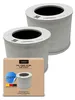 Two air filters are shown along with a box containing one filter, indicating a product packaging and the actual product. Produktbild-Vorschau