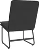 vidaXL Loungesessel Schwarz 54x75x76 cm Kunstleder Produktbild-Vorschau 5