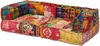 vidaXL Modulárny puf s 2 sedadlami Patchwork Fabric Náhľad obrázku produktu 2