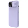 A side view of a light purple phone case with a camera cover. Produktbild-Vorschau