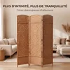 IvoQ Paravent 3 panneaux – Séparateur de pièce – 170x120 cm Voir les images du produit 3