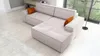 Ecksofa TOR mit Schlaffunktion. Farbe: Dove. Produktbild-Vorschau 3