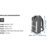 Sac à dos étanche OverBoard Pro 30 litres, rouge Voir les images du produit 7