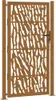 vidaXL Gartentor 100x200 cm Verwitterungsstahl Trace-Design Produktbild-Vorschau 1