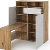 A modern shoe cabinet with a desk extension, shown against a white background. Náhľad obrázku produktu