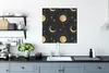 MuchoWow® Poster Muster - Mond - Sonne - Gold 75x75 cm - Produktbild-Vorschau 3