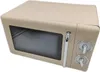 A beige retro-style microwave oven shown from a three-quarter angle against a white background. Produktbild-Vorschau