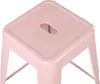 BELIANI Trendy Barhocker 2er Set Rosa Metall 60 cm Produktbild-Vorschau 7