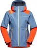 Hardshelljacke für Damen in Blau und Orange von La Sportiva; Modell Crossridge Evo Shell Jkt W. Produktbild-Vorschau