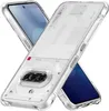 Two transparent phone cases are shown, one partially obscuring the other, with phones inside. Produktbild-Vorschau