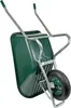 Matrix Schubkarre 100l 250kg Luftrad Kunststoffwanne grün Produktbild-Vorschau 5