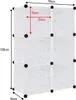 Armoire blanche DIY Système d'étagères en plastique Voir les images du produit 2